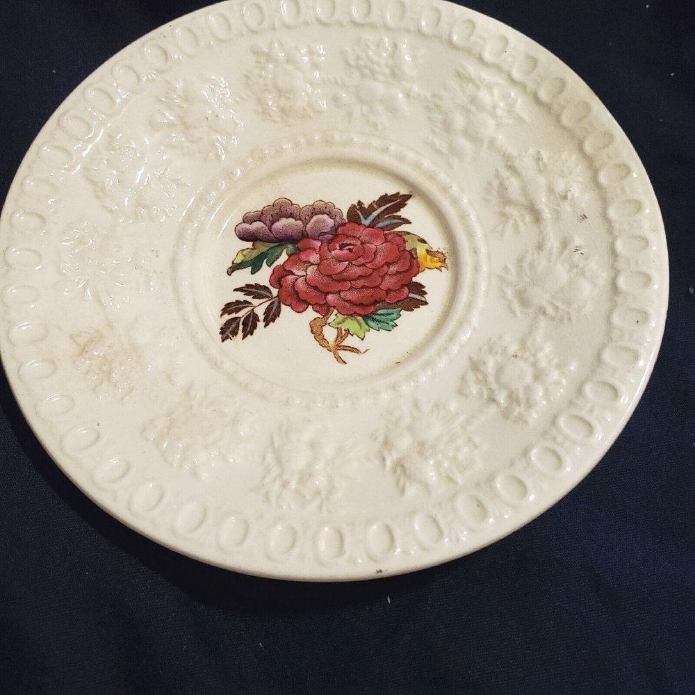 Wedgewood Wellesley Bullfinch Floral Pattern AL9531 Tea Saucer 5.25" England VTG
